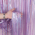 2M 3M 4M Metallic Foil Fringe Shimmer Backdrop