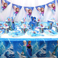 Frozen Party Blue Cartoon Themes Disposable Sets