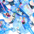 Frozen Party Blue Cartoon Themes Disposable Sets