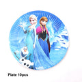 Frozen Party Blue Cartoon Themes Disposable Sets
