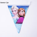 Frozen Party Blue Cartoon Themes Disposable Sets