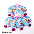 Frozen Party Blue Cartoon Themes Disposable Sets