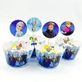 Frozen Party Blue Cartoon Themes Disposable Sets