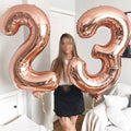40Inch Big Foil Birthday Balloons Helium Number