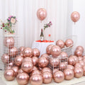 25pcs Rose Gold Metal Balloon Party Decoration