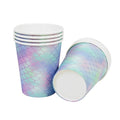 Mermaid Party Disposable Tableware Set Paper Cups