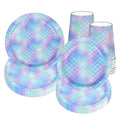 Mermaid Party Disposable Tableware Set Paper Cups