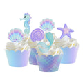 Mermaid Party Disposable Tableware Set Paper Cups