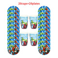40/80/81/100PCS The Avengers Party Decoration Birthday Sets