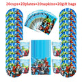 40/80/81/100PCS The Avengers Party Decoration Birthday Sets