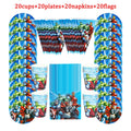 40/80/81/100PCS The Avengers Party Decoration Birthday Sets