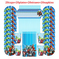 40/80/81/100PCS The Avengers Party Decoration Birthday Sets