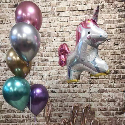 10pcs 5/10/12inch Glossy Metal Pearl Latex Balloons