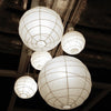 1PC 8"10"12"14"16" Beige White Round Chinese Paper Lantern