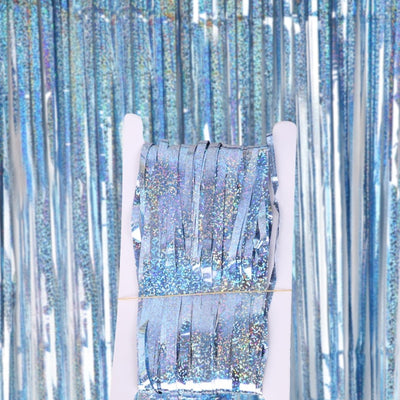2M 3M 4M Metallic Foil Fringe Shimmer Backdrop