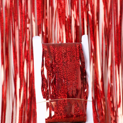 2M 3M 4M Metallic Foil Fringe Shimmer Backdrop