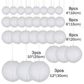 Mix Size Chinese Paper Ball Lampion Hanging