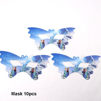 Frozen Party Blue Cartoon Themes Disposable Sets