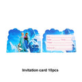 Frozen Party Blue Cartoon Themes Disposable Sets