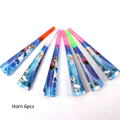 Frozen Party Blue Cartoon Themes Disposable Sets