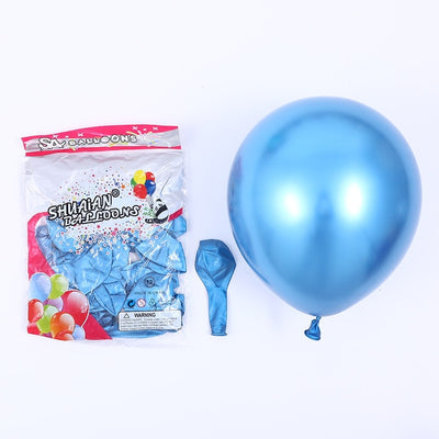 10pcs 5/10/12inch Glossy Metal Pearl Latex Balloons