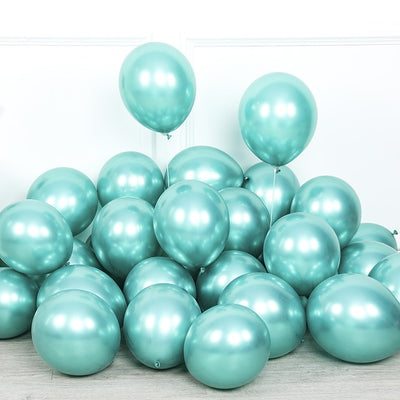 10pcs 5/10/12inch Glossy Metal Pearl Latex Balloons