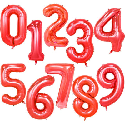40Inch Big Foil Birthday Balloons Helium Number
