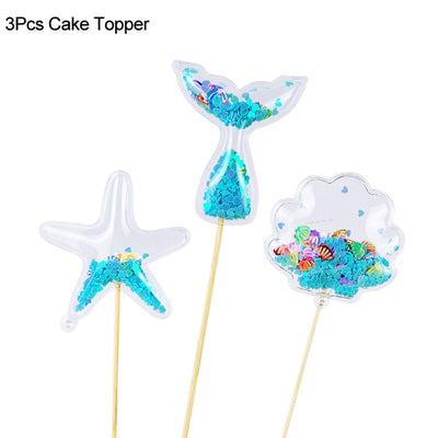 Mermaid Party Disposable Tableware Set Paper Cups