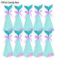 Mermaid Party Disposable Tableware Set Paper Cups