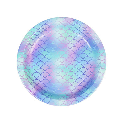 Mermaid Party Disposable Tableware Set Paper Cups