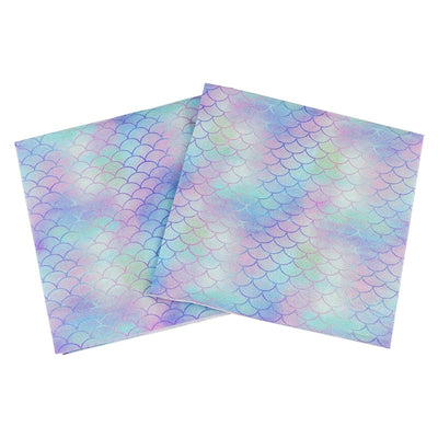 Mermaid Party Disposable Tableware Set Paper Cups