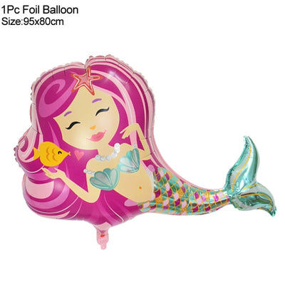 Mermaid Party Disposable Tableware Set Paper Cups
