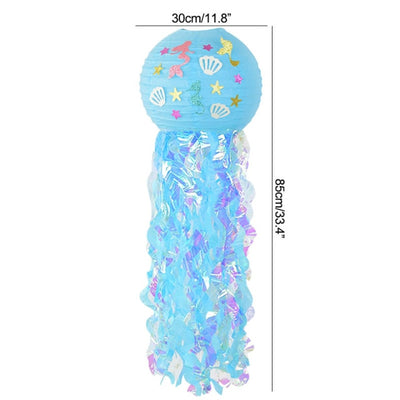 Mermaid Party Disposable Tableware Set Paper Cups