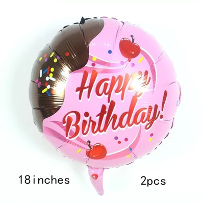 32Inch Donut Digital Foil Balloon Party Decoration